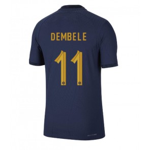 Frankrike Ousmane Dembele #11 Hemmatröja VM 2022 Kortärmad